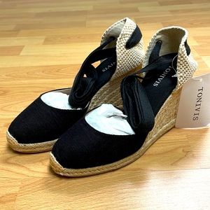 Black 3 inch espadrilles